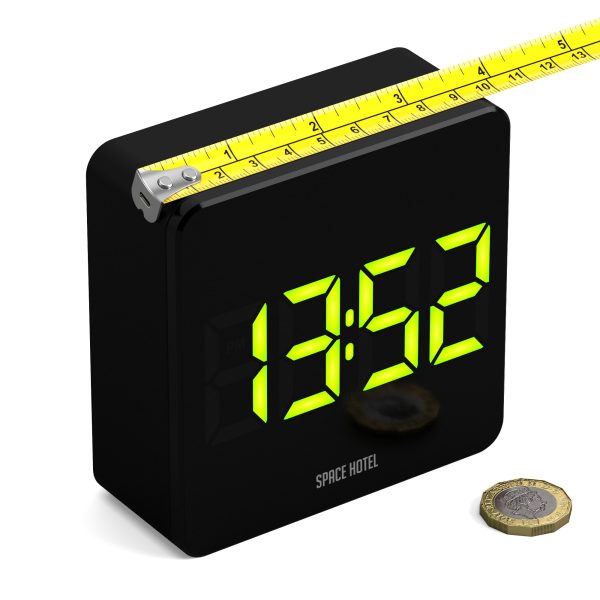 Newgate Space Hotel Orbatron Alarm Clock Black Case – Green