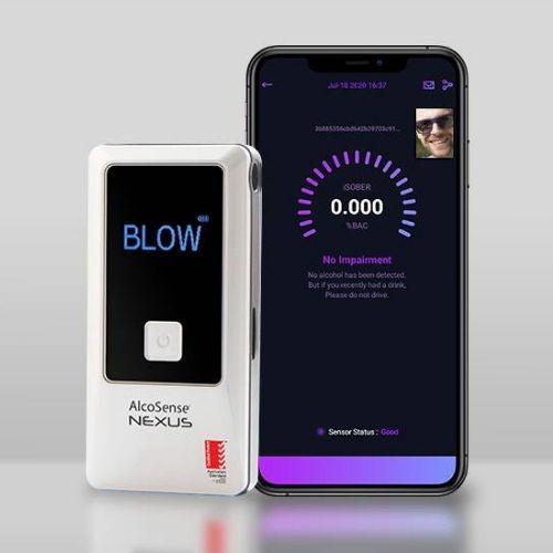 Alcosense Nexus Personal Breathalyser With Bluetooth Mobile App AS3547 Certified