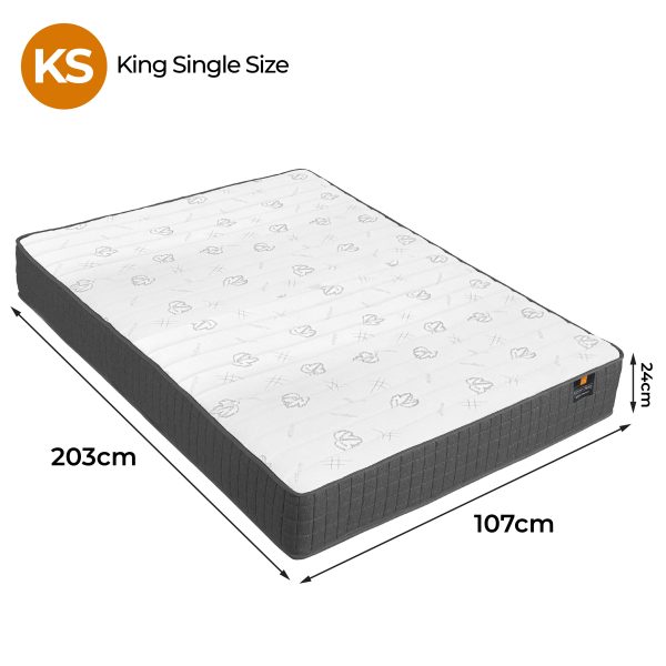 Ashton Boxed Comfort Pocket Spring Mattress – KING SINGLE