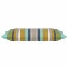 Corban Aqua Rectangle 35x70cm Striped Multicoloured Cushion Cover Nautical