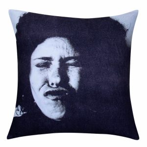 Blaze Black And White Face Cushion Cover