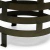 Retro Style Spiral Round Coffee Table with Wood Top