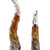 Tall Slim Hand-Painted Aluminium Decorative Flower Vases – Set of 2