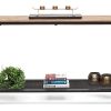 Black Iron Hallway Console Table with Distressed Wood Top