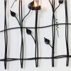 Leaf Style Black Tealight Candle Holders Wall Art Decor