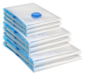 9 Pack Space Saver Vacuum Seal Storage Bag Kit, 2 Large, 5 Medium & 2 Small