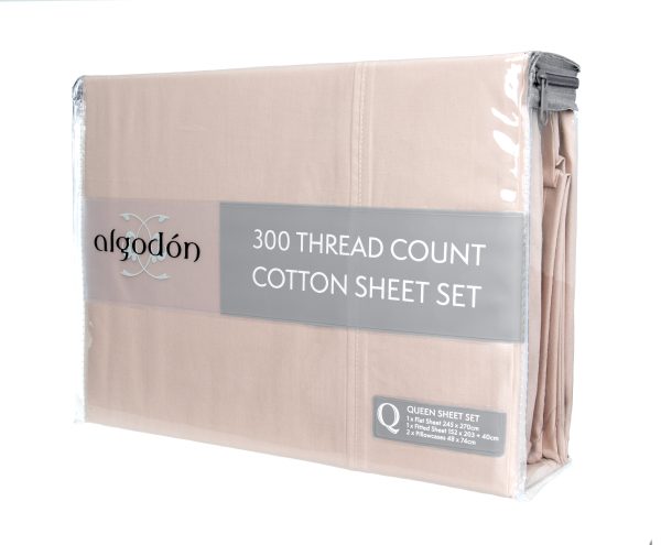 300TC Cotton SHEET SET – MEGA QUEEN