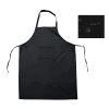 Waterproof Large Polyester Black Apron