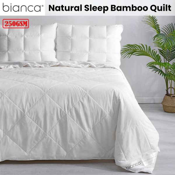 250GSM Natural Sleep Bamboo Summer Quilt Super King