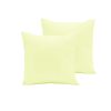 Pair of Polyester Cotton European Pillowcases Buttercup