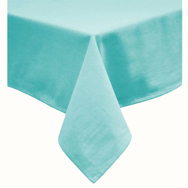 Hoydu Cotton Blend Table Cloth – 230 cm, Light Turquoise