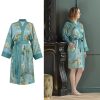 Van Gogh Almond Blossom Blue Kimono Bath Robe Large/Extra Large