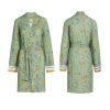 Nisha Petites Fleurs Green Kimono Bath Robe XL