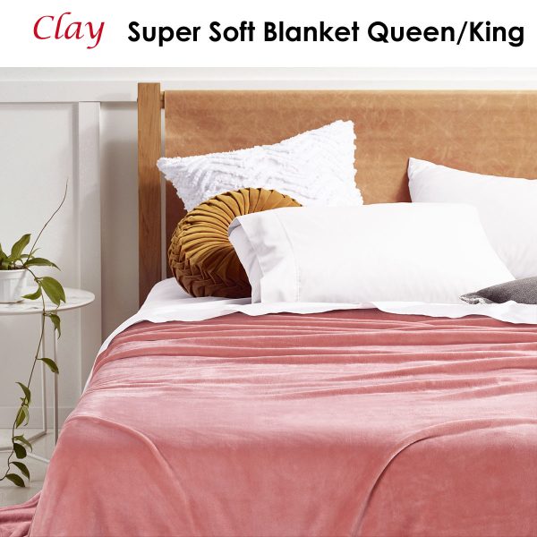 Clay Super Soft Blanket Queen/King