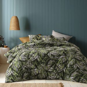 Styx Washed Cotton Printed 3 Piece Comforter Set King