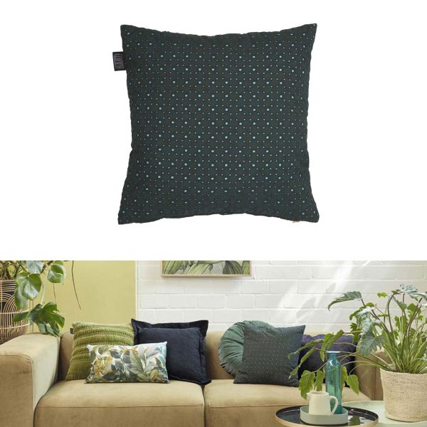 Bedding House Chelsy Square Filled Cushion 40cm x 40cm – Green