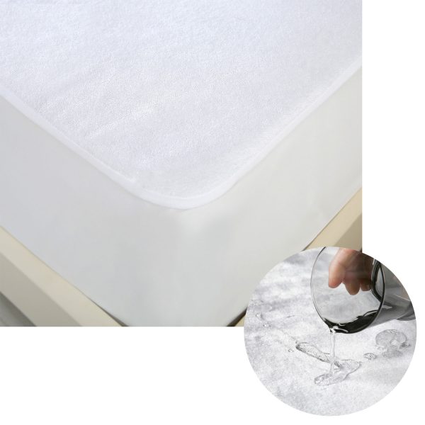 Cotton Top Waterproof Mattress Protector King Single