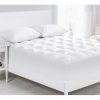 1000GSM Memory Resistant Microball Fill Mattress Topper Queen