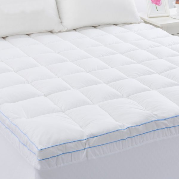 750GSM Memory Resistant Microball Fill Mattress Topper King Single