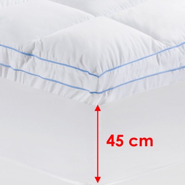 750GSM Memory Resistant Microball Fill Mattress Topper King Single