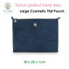 PIP Studio Velvet Quilted Dark Blue Large Cosmetic Flat Pouch