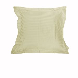 325TC One of Stripe Euro Pillowcase Ecru