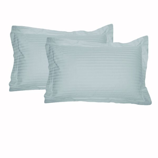 325TC Pair of Tailored Standard Pillowcases Blue