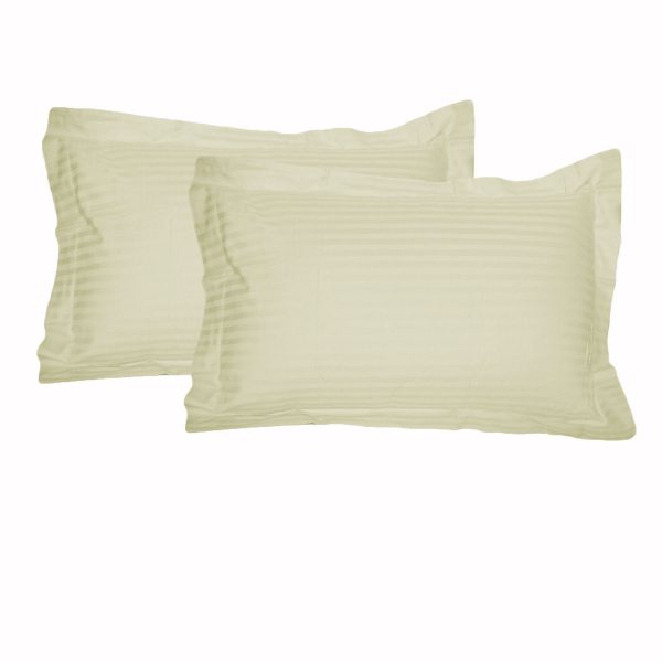 325TC Pair of Tailored Standard Pillowcases Ecru