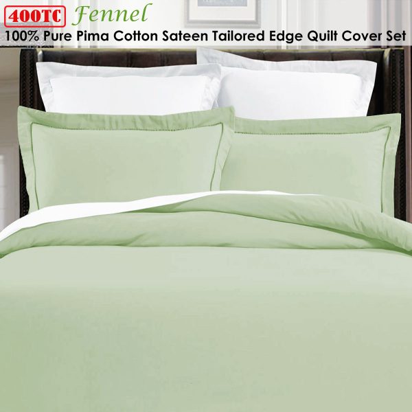 Grand Aterlier Pima Cotton Fennel Quilt Cover Set King