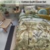 Banda Green Cotton Quilt Cover Set King