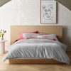 Dove Grey Cotton Corduroy Quilt Cover Set Double