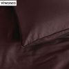 Earth Dark Red Quilt Cover Set Queen