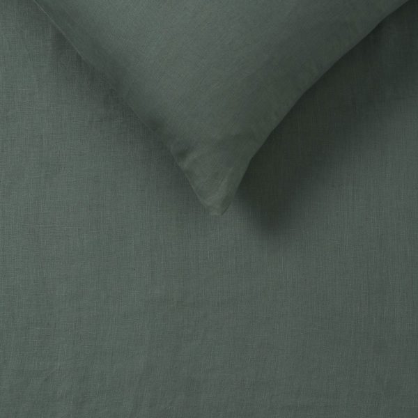 Sea Green 100% Hemp Quilt Cover Set Queen