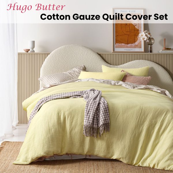 Hugo Butter Cotton Gauze Quilt Cover Set King