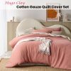 Hugo Clay Cotton Gauze Quilt Cover Set Queen