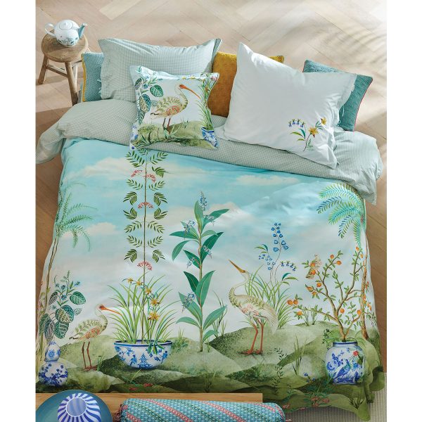 Jolie White Cotton Quilt Cover Set Queen