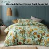 Kienze Washed Cotton Printed Quilt Cover Set Queen