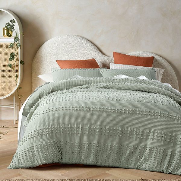 Luca Sage Cotton Quilt Cover Set Double