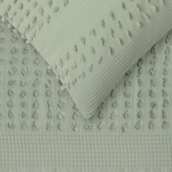 Luca Sage Cotton Quilt Cover Set Double