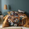 Markle Washed Cotton Printed Quilt Cover Set Queen