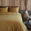 Natural Stone Fraying Yellow Quilt Cover Set King