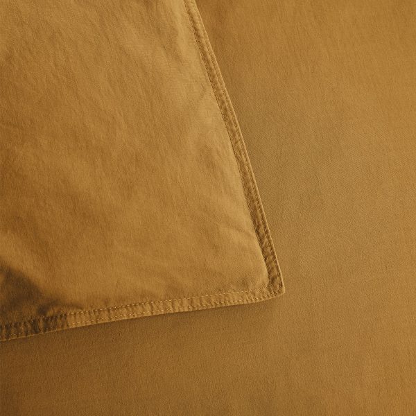 Organic Cotton Basic Ochre Quilt Cover Set King