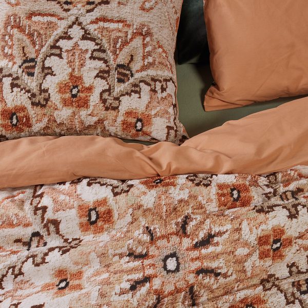 Persian Rug Natural Cotton Quilt Cover Set Queen