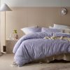 Tipo Lilac Chenille Quilt Cover Set Double