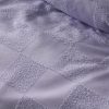 Tipo Lilac Chenille Quilt Cover Set Queen