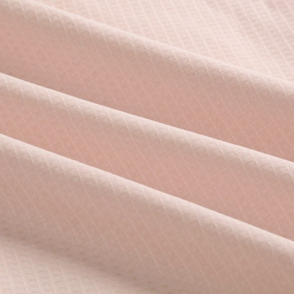 Waffle Blush Cotton Quilt Cover Set Queen