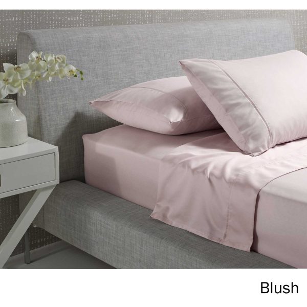 1000TC Cotton Rich Sheet Set Blush Queen