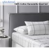 Cotton Flannelette Sheet Set Checkered Single