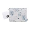 Cotton Flannelette Sheet Set Flower Bunch Light Blue Single