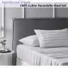 Cotton Flannelette Sheet Set Weathered Stripe – Single